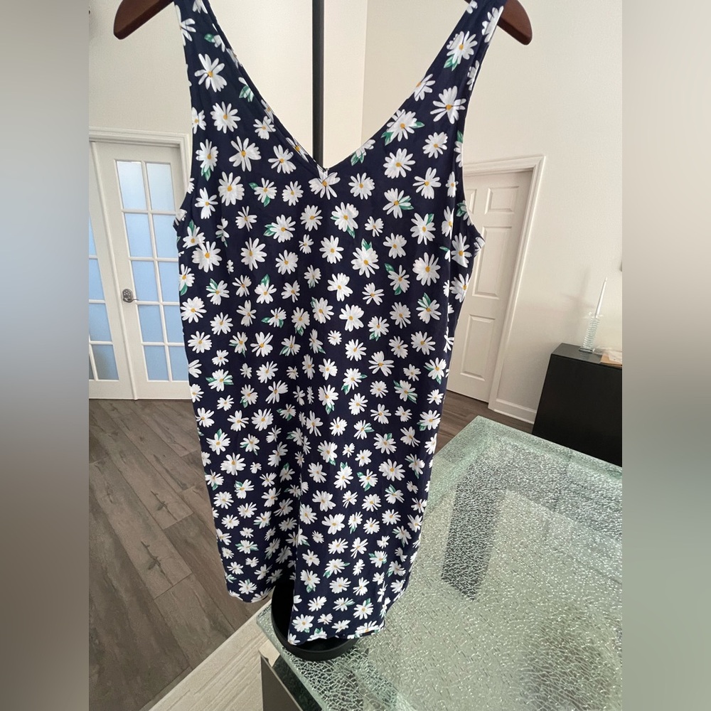 Old Navy Navy Blue Daisy Mini Dress